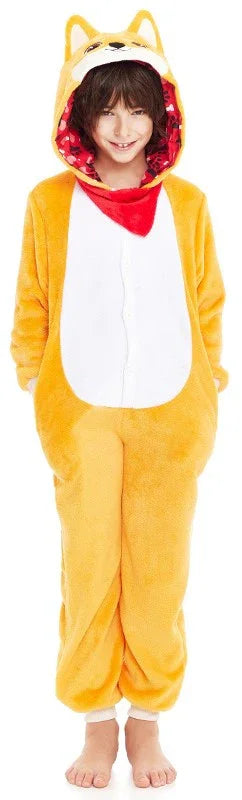 Disfraz de Perro Akita de Peluche Infantil Perro Partilandia